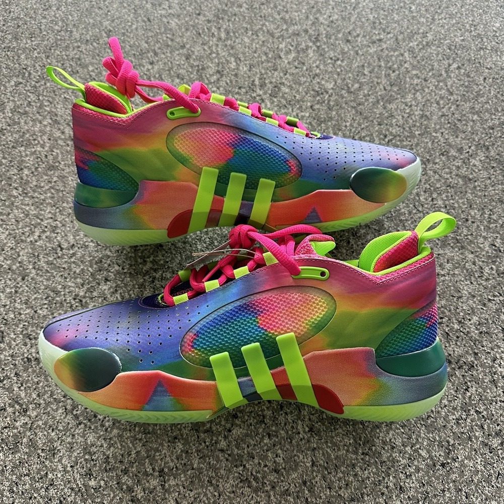 Adidas DON Issue 5 SM Rare Tie Dye Multicolor IH8345 Men Size 9 Basketball Shoes